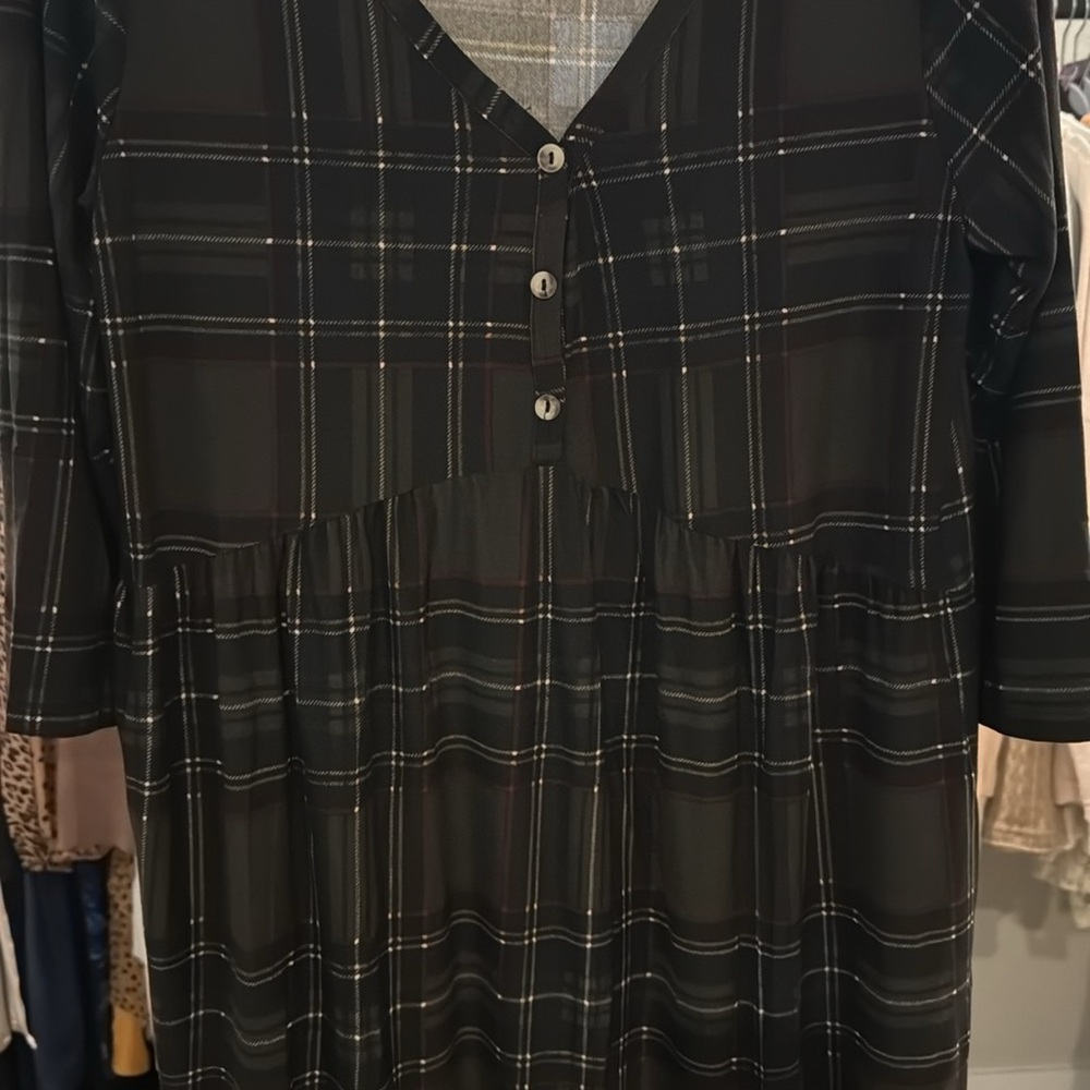 #333 MTS PLAID DRESS - Picture 6 of 7